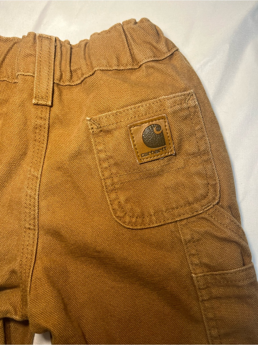 Vintage Carhartt Toddler Boy 2T Dungaree Fit Utility Carpenter Canvas Pants - Picture 2 of 5